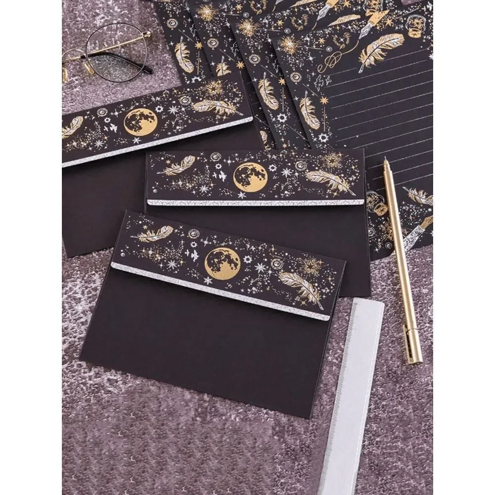 Enchanted New Moon Gold and Silver Foiled Stationery Bundle